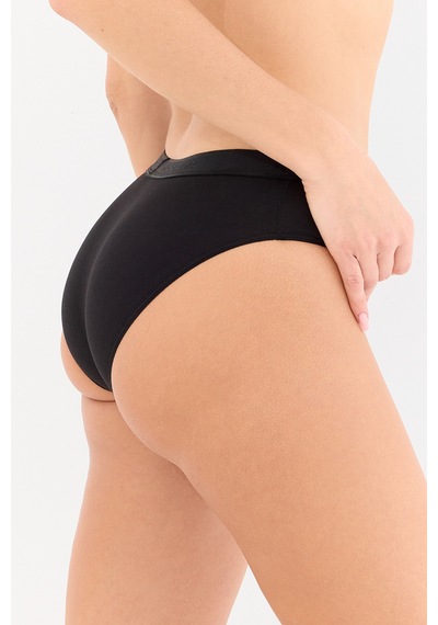 Naphor Touch Siyah Yüksek Bel Slip Külot