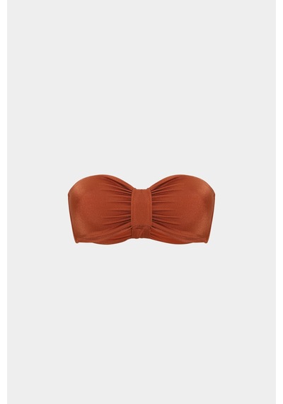 Açelyaokcu Premium Straplez Clementıa Fit Kadın Bikini Üstü Kiremit