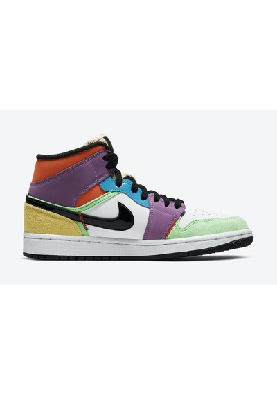 Nike NIKE AIR JORDAN 1 MID “MULTICOLOR” ÖZEL SERİ AYAKKABI Çok Renkli