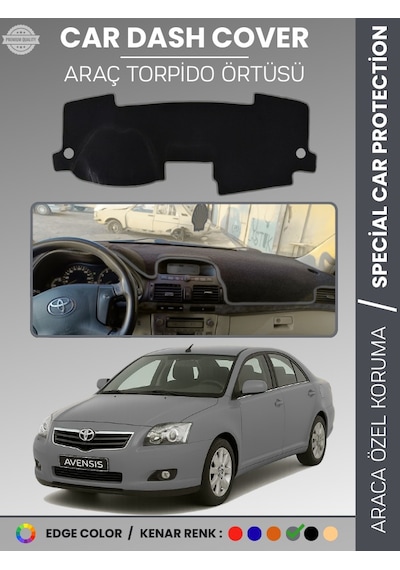 Toyota Avensis T250 2003-2008 Ekranlı Torpido Örtüsü Ön Göğüs Halı Torpido Koruma Tam Uyum - 617 Stiloto