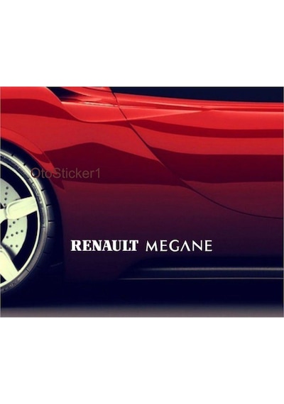 Oto Sticker Renault Megane Yan Stickeri 35Cm 2 Adet Araba Etiketi
