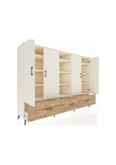 Hyperion Dolap 12 Raflı 3 Çekmeceli 4 Kapaklı 220x44x163 Aytaşı-a Aytaşı-aytaşı/çam Hyperion Dolap 12 Raflı 3 Çekmeceli 4 Kapaklı 220x44x163 Aytaşı-a Aytaşı-aytaşı/çam