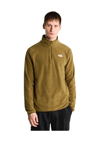 The North Face M Glacıer Fleece 1/4 Zıp Jacket Erkek Outdoor Çeyrek Fermuarlı Polar Üst Nf0a8d0q2ek1 Bej