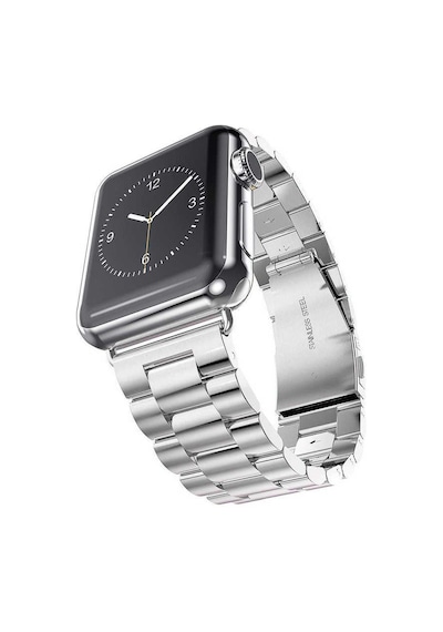 Xemu Watch Ultra 49mm Kordon Uyumlu Krd-04 Metal Strap Kayış Clo- Gümüş