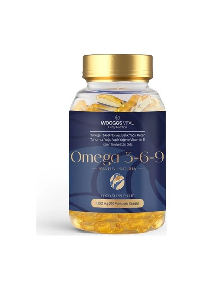 Wooggs Vıtal Omega 3-6-9 Norveç Balık Yağı İteg 200 Soft Gel
