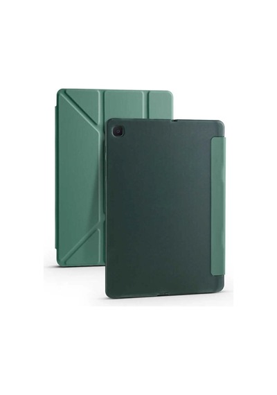 Samsung Galaxy Uyumlu Tab S6 Lite Sm-p610 10.4" Kılıf Kalem Bölmeli Standlı Katlanabilir Kalemlikli Silikon Kılıf