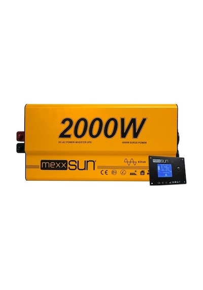 Mexxsun 12v 2000w Ats Ups Şarjlı Tam Sinüs Inverter Ekranlı Mex2000tc