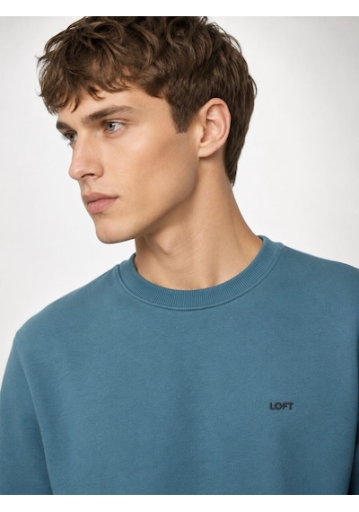 Loft Regular Fit Erkek Sweatshirt Lf2044038 Q1.v1 Petrol Mavi
