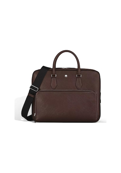 Mb222925 Mont Blanc Sartorial Kahverengi Deri Cepli Orta Boy Evrak Çantası Çok Renkli