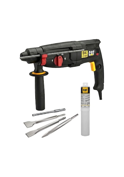 Cat DX2140.1 800W 3.0j 26MM Sds-plus Profesyonel Kırıcı Delici + 1 Adet Delici 3 Adet Kırıcı Uç