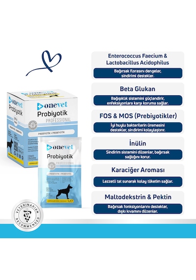 Onevet Probiyotik Saşe 30x1 Gr Köpek