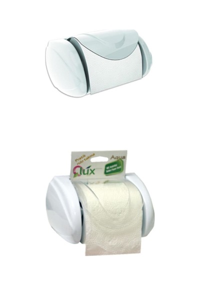Buççin Online Mağaza L-377 Aqua Wc Kağıtlık Beyaz Kapaklı Tuvalet Kağıtlığı Şeffaf Yapışkanlı Tuvalet Kağıtlığı Aparatı P Çok Renkli