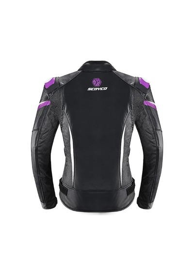 Scoyco Jk153w Motosiklet Montu Kadın 4 Mevsim Oxford 600-d Dayanıklı Kumaş Deri Women Motorcu Mont Purple