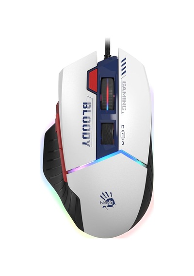Bloody W95 Max 12.000 Cpi Rgb Ultra-3 Optik Gamer Oyuncu Mouse Sport Navy 4m Dahili Bellek Ekstra Ateş Desteği