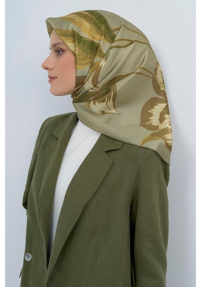 Armine İpek Eşarp 2026 Yaz - 9506-08 Açık Yeşil Sura