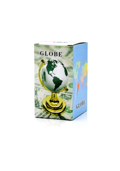 Globe Küçük Metal Dünya Biblosu - Dekoratif Süs Eşyası 5250