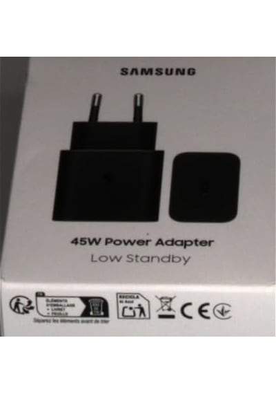 Samsung Uyumlu Ep-t4511n Type C Hızlı Şarj Adaptörü 45w , Siyah
