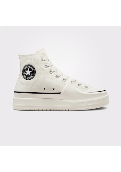 Converse Chuck Taylor All Star Construct Unisex Ekru Sneaker Düz A02832c Krem