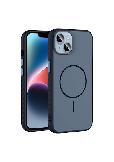 Zore İphone 13 Kılıf M-safe Şarj Özellikli Zore Tea Kapak - Siyah