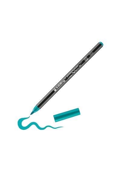 Tr 4200 Fırça Uçlu Porselen Kalemi - Turkuaz - 1 Kalem - Fırça Ucu 1-4 Mm Genel