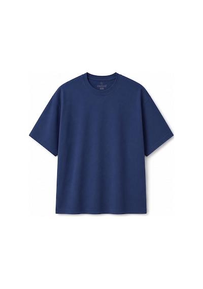 Ranud Erkek Oversize Fit 2'li Tişört Paketi,%100 Pamuk, Yumuşak Fırçalı Kumaş, Oeko-tex Sertifikalı İndigo + Siyah Ranud Erkek Oversize Fit 2'li Tişört Paketi,%100 Pamuk, Yumuşak Fırçalı Kumaş, Oeko-tex Sertifikalı İndigo + Siyah
