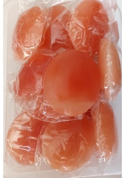 Turuncu Selenit Masaj Terapi Taşı - Oval
