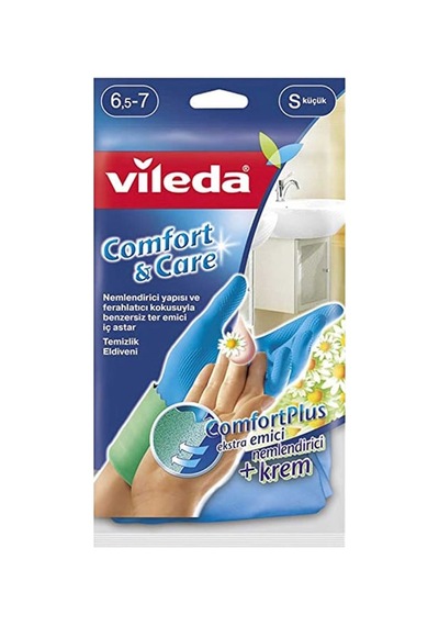 Vileda Comfort & Care Temizlik Eldiveni Küçük 10'li Paket