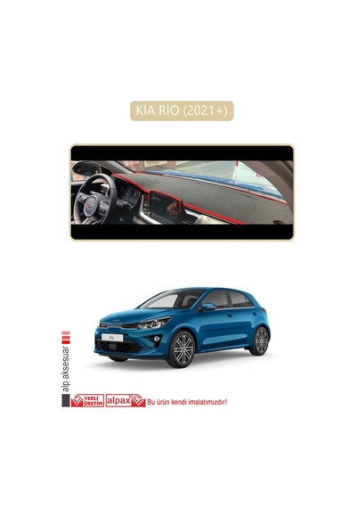 Kia Rio 2021+torpido Koruma Halısı Bej Kenar