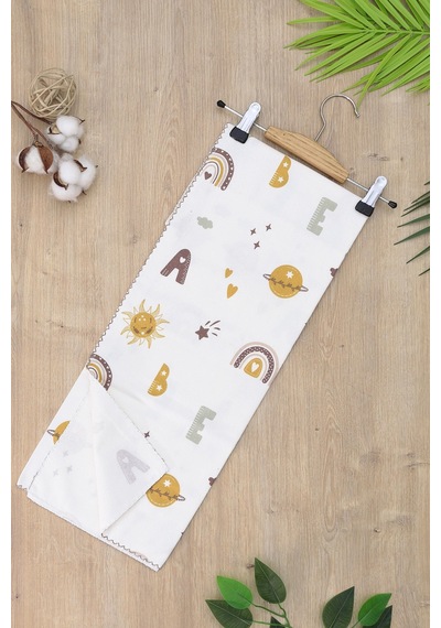 Kız Erkek Bebek Unisex Pazen Kundak Battaniye Stl6914 Ekru