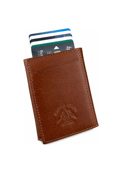 Alphaclub Bag Kadın Hakiki Deri Taba Cüzdan Ve Kartlık