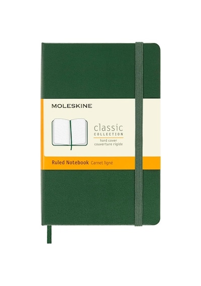 Moleskine Sert Kapak Defter Mersin Yeşili Çizgili - 13x21