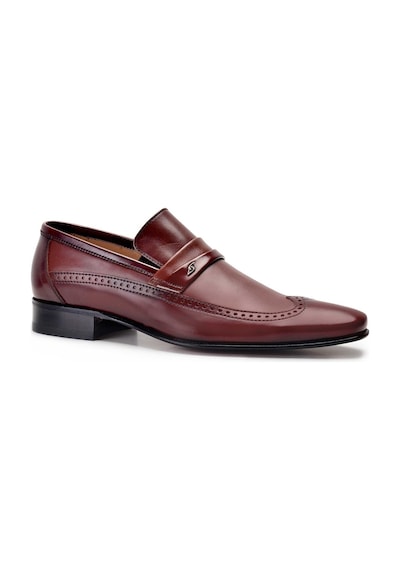 Kahverengi Klasik Loafer Kösele Erkek Ayakkabı -6975-