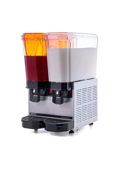 Samixir Klasik Twin 20+20 Lt Fıskiyeli-karıştırıcılı Soğuk İçecek Makinesi 40-smı