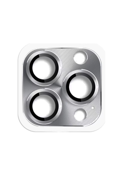 Apple İphone 16 Pro Max Uyumlu Pers Alüminyum Kamera Lens - Gri