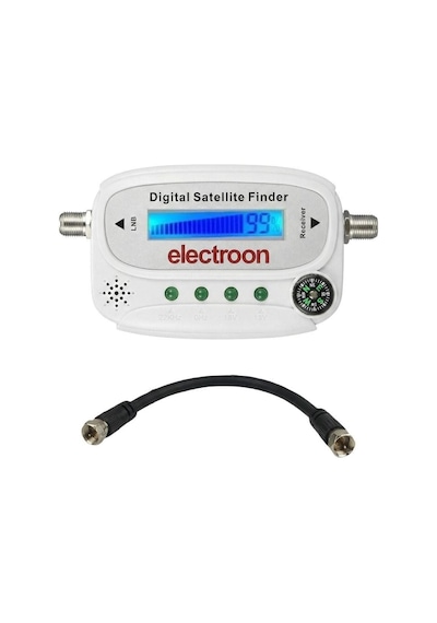 Antenci 40cm Karavan Çanak Anten Seti + Next Tekli Lnb + Electroon Dijital Uydu Bulucu