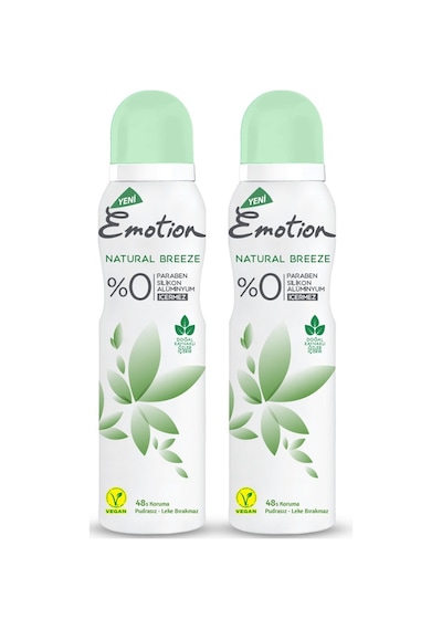 Emotion Natural Breeze Kadın Sprey Deodorant 150 ML x 2
