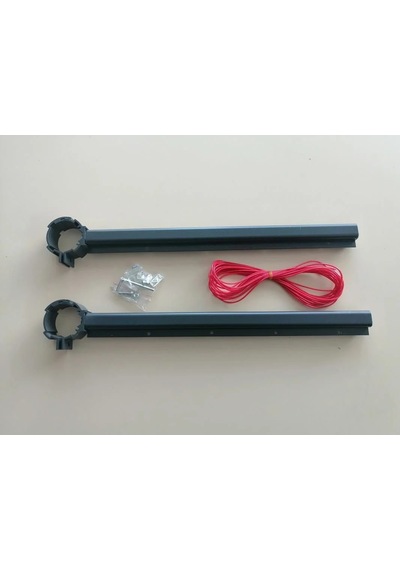 50 Mm Boru Tipi Balkon Küpeşte Çamaşır Kurutma Askılığı Antrasit Gri