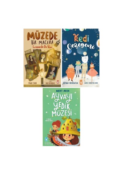 Müzede Bir Macera + Kedi Gezegeni + Ayvayı Yedik Müzesi 3 Kitap Set