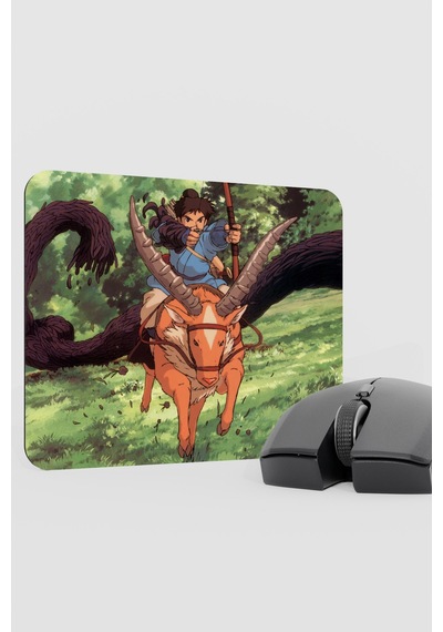 Mononoke Hime Anime V4 - 22x18 Gaming Kauçuk Kaymaz Taban Mouse Pad Fare Altlığı