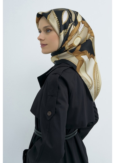 Armine Saf İpek Sura Eşarp-2026 İlkbahar-yaz- 953100d Siyah-taba