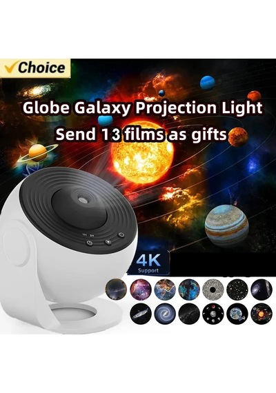 Yıldızlı Gökyüzü Gece Lambası Galaxy Projektör İçin 360