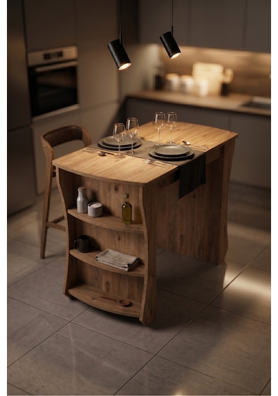 Mutfak Masası Mutfak Adası Ada Masa Bar Masası Kahvaltı Masası Raflı Çok Amaçlı Dolap Modern Masa 120x60 Cm 9836 Atlantik Çam Kahverengi Mutfak Masası Mutfak Adası Ada Masa Bar Masası Kahvaltı Masası Raflı Çok Amaçlı Dolap Modern Masa 120x60 Cm 9836 Atlantik Çam Kahverengi