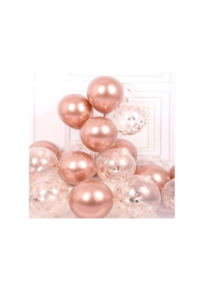Minik Krom Balon Rose Gold 20 Adet 418