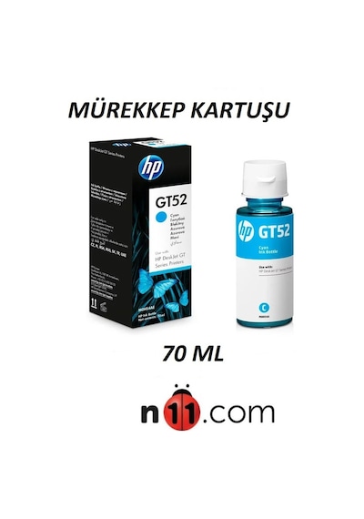 Hp Gt53Xl/Gt52 Siyah Sarı Mavi Kırmızı Mürekkep