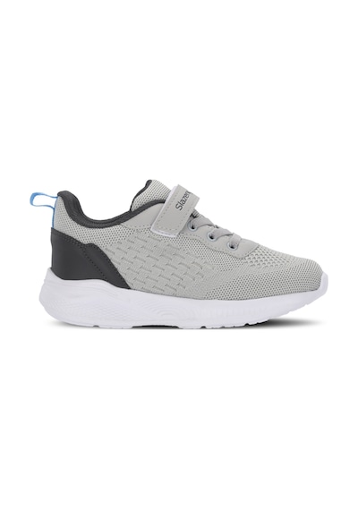 Slazenger Flarex Unisex Çocuk Cırt Cırtlı Gri / Koyu Gri Günlük Spor Ayakkabısı