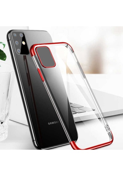 Galaxy S20 Plus Kılıf Zore Dört Köşeli Lazer Silikon Kılıf