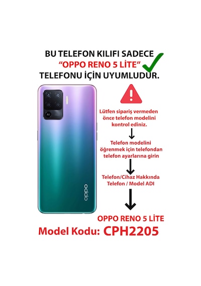 Oppo Reno 5 Lite Uyumlu Atatürk Temalı Asalet Ve Bozkurt Baskılı Silikon Kılıf