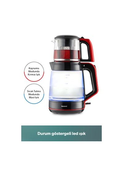 Homend Infinity XL 1764H Cam Çay Makinesi