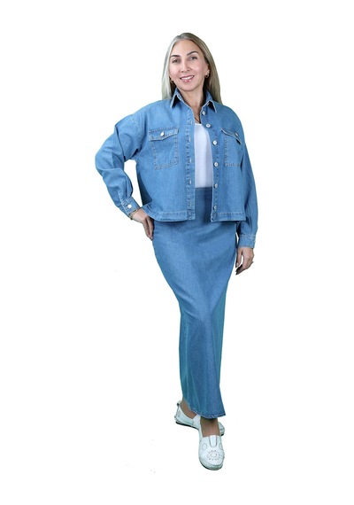 Balins Oversize Gömlek Mavi Mavi