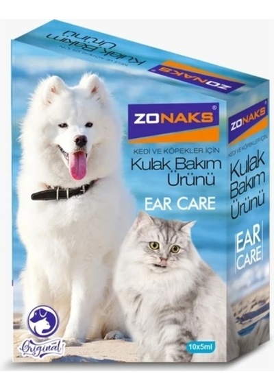 Zonaks Premium Kedi ve Köpek Kulak Temizleme Solisyonu 10 x 5 ML